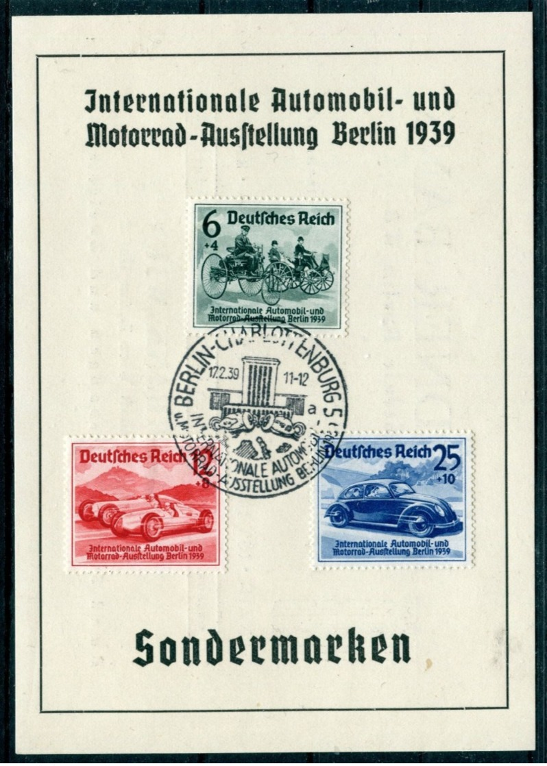 III. Reich - Michel 686-688 Sonderstempel Auf Karte - Lettres & Documents