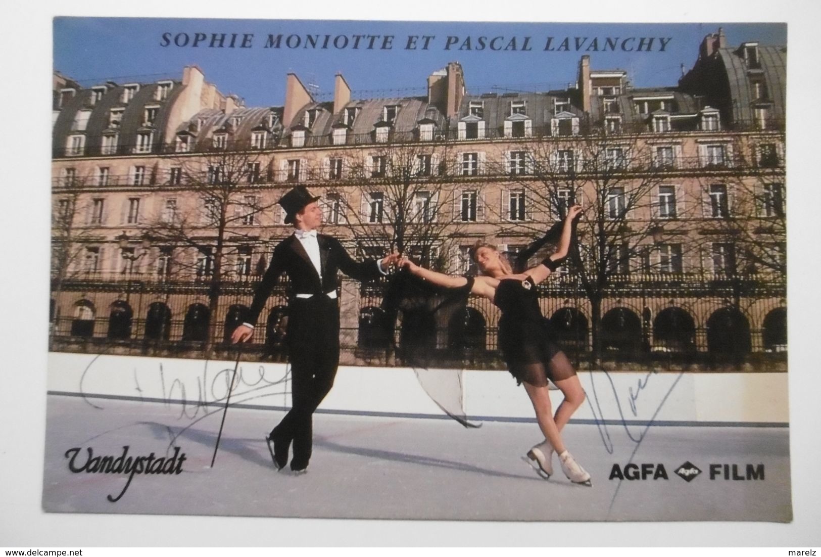 Célébrités Sportifs Sophie MONIOTTE Et Pascal LAVANCHY Champions De France Patinage Artistique Couples - Autographes - Sportsmen