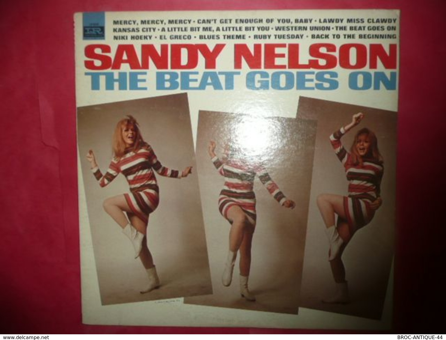 LP33 N°5123 - SANDY NELSON - LP 9345 - ORIGINAL MADE IN USA - DISQUE EPAIS - Rock