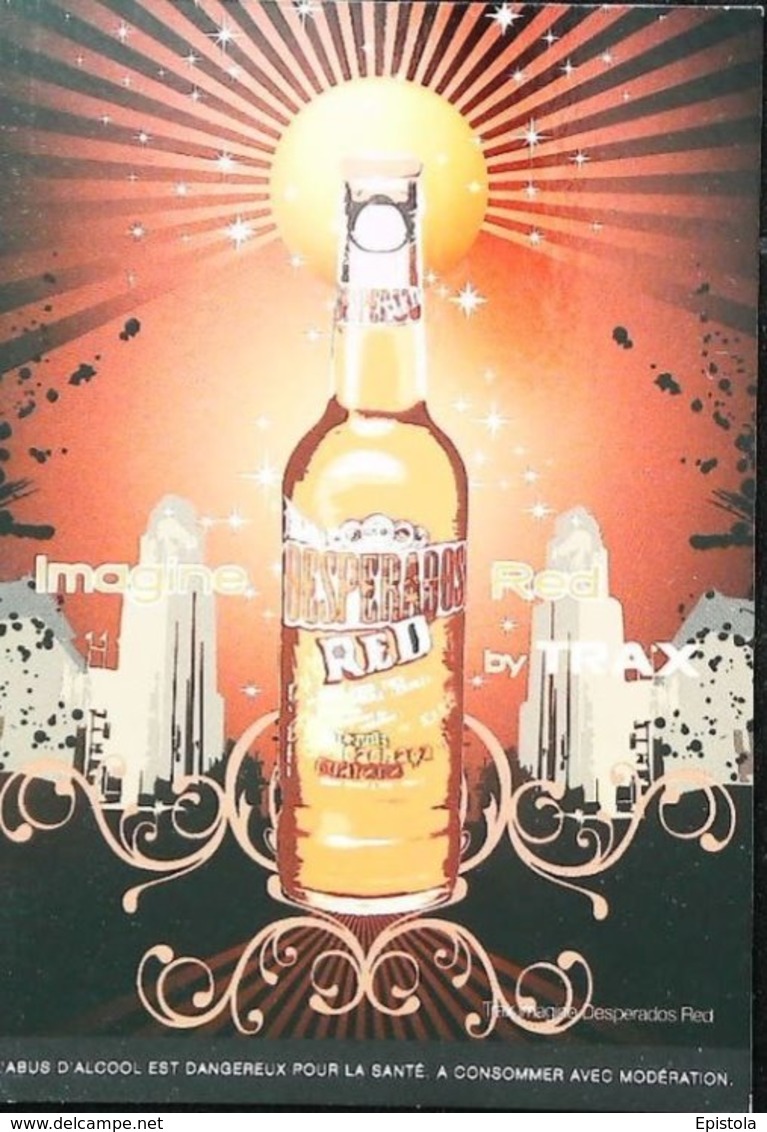 Carte Postale Publicité Bouteille De Bière Desperados - Cerveza