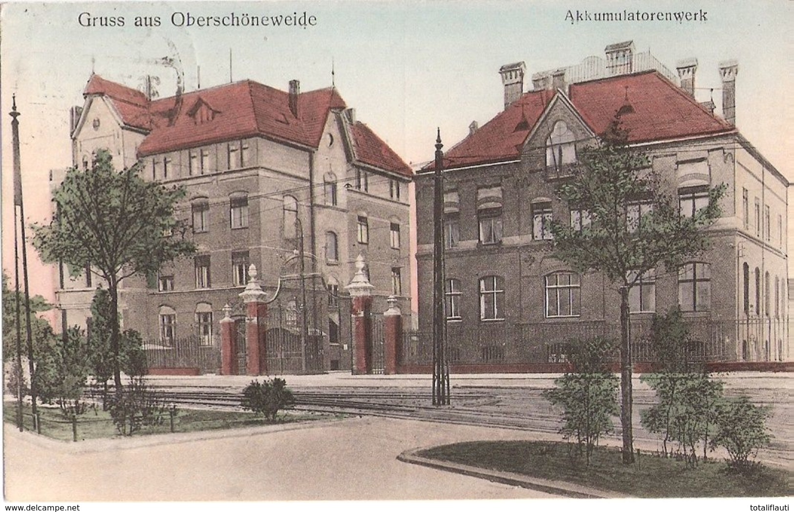 BERLIN OBERSCHÖNEWEIDE Akkumulatoren Werk Color Feldpost 26.7.1917 Fast TOP-Erhaltung - Schoeneweide