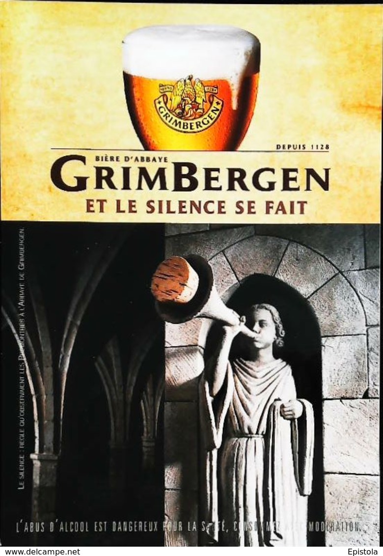 Carte Postale Publicité Bouteille De Bière - Grimbergen - Bier