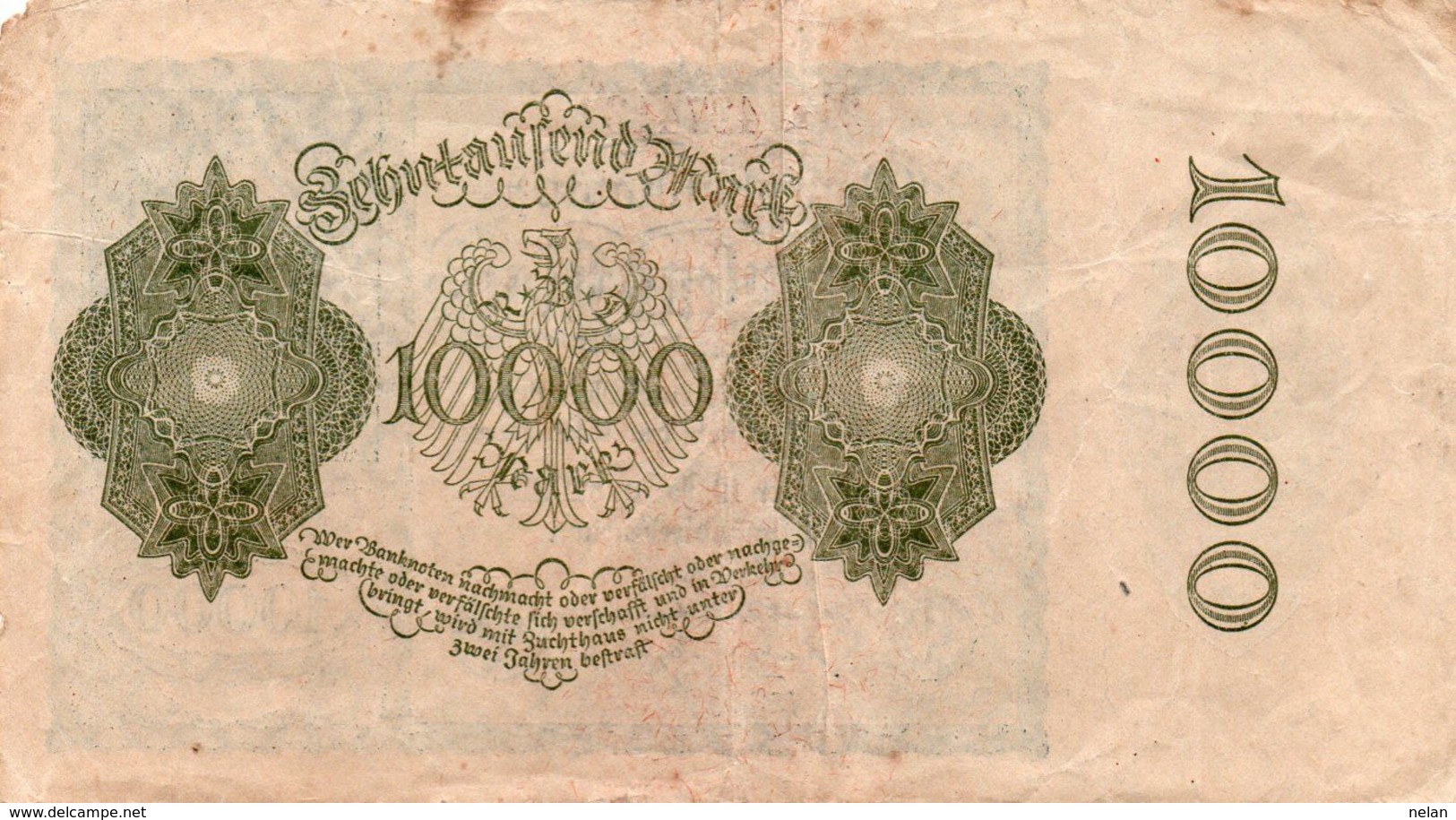 GERMANIA  10000 MARK 1922  P-72  Circ - 10.000 Mark