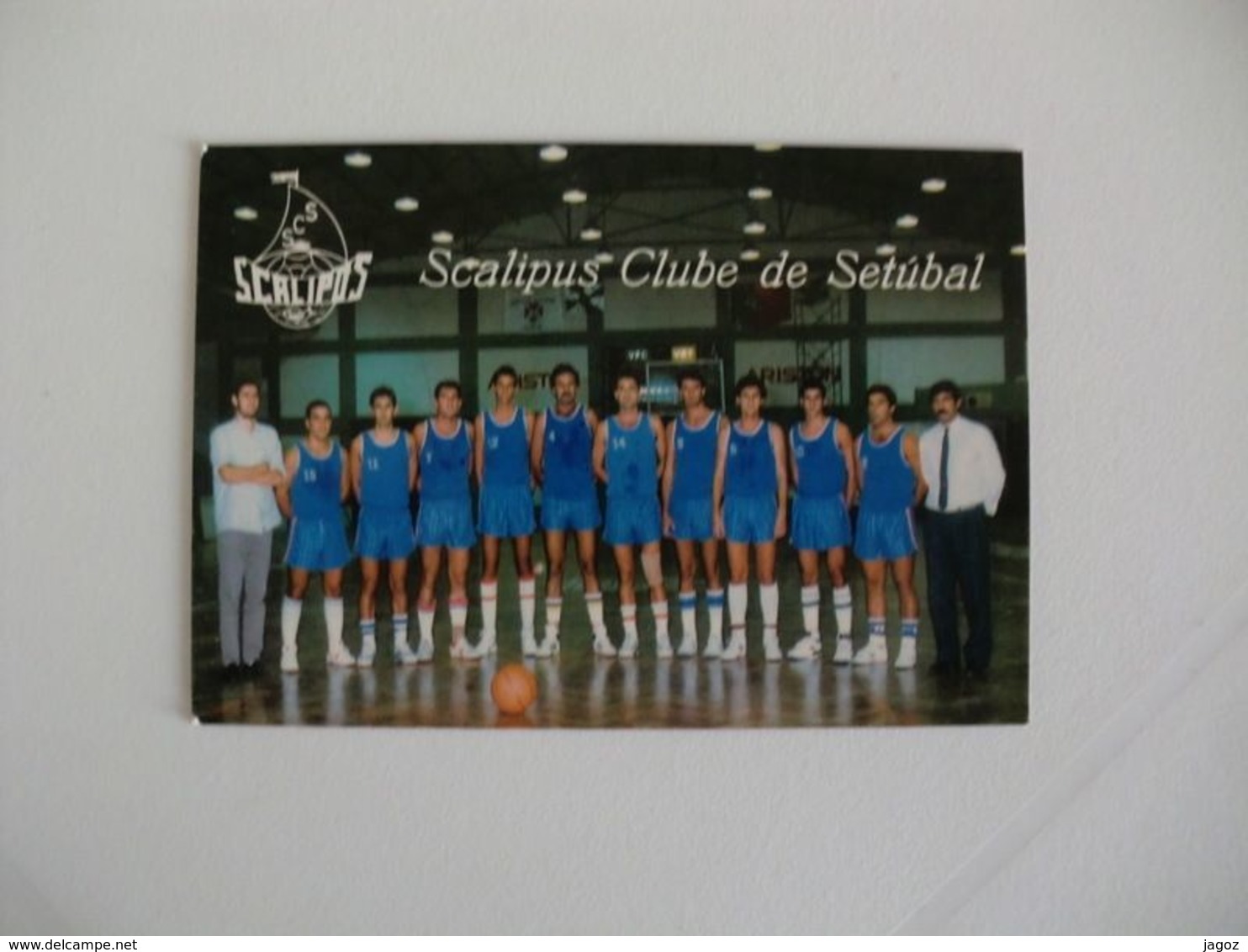 Sports Basketball Basquetebol Scalipus Clube De Setúbal Portugal Portuguese Pocket Calendar 1990 - Petit Format : 1981-90