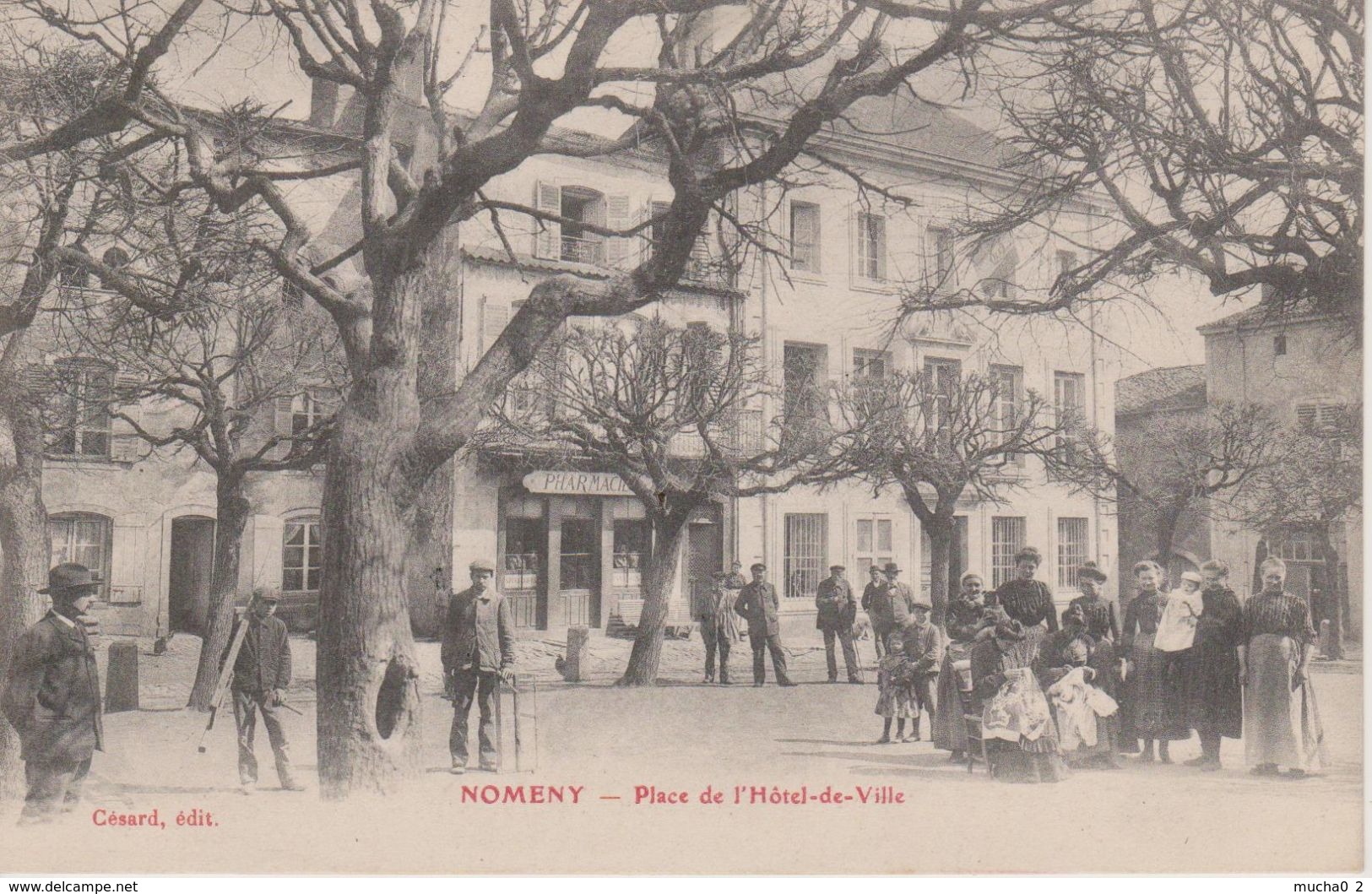 54 - NOMENY - PLACE DE L'HOTEL DE VILLE - Nomeny