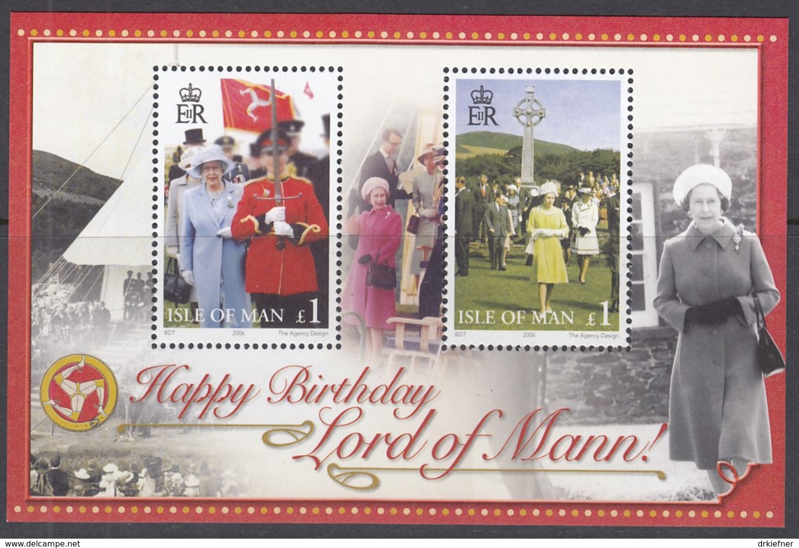 ISLE OF MAN  Block 56, Postfrisch **, 80. Geburtstag Von Königin Elisabeth II. 2006 - Man (Ile De)