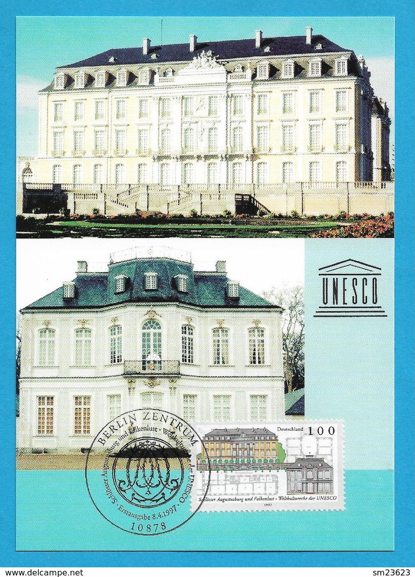 BRD 1997  Mi.Nr. 1913 , Weltkulturerbe Der UNESCO - Hagenbach Maximum Card - Erstausgabe Berlin Zentrum 08.04.1997 - Autres & Non Classés