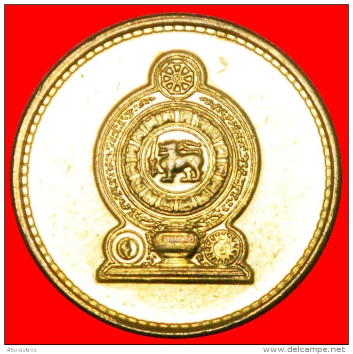 · LION: SRI LANKA &#9733; 1 RUPEE 2011 MINT LUSTER! LOW START&#9733;NO RESERVE! - Sri Lanka