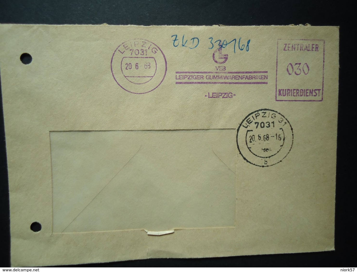 GERMANY BERLIN MACHINE STAMPS 1968 2 SCAN - Franking Machines (EMA)