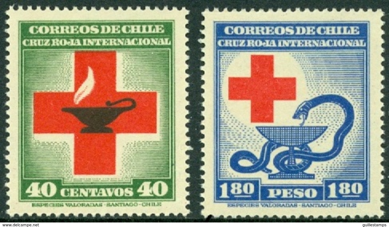CHILE 1944 RED CROSS ANNIVERSARY* (MLH) - Chile
