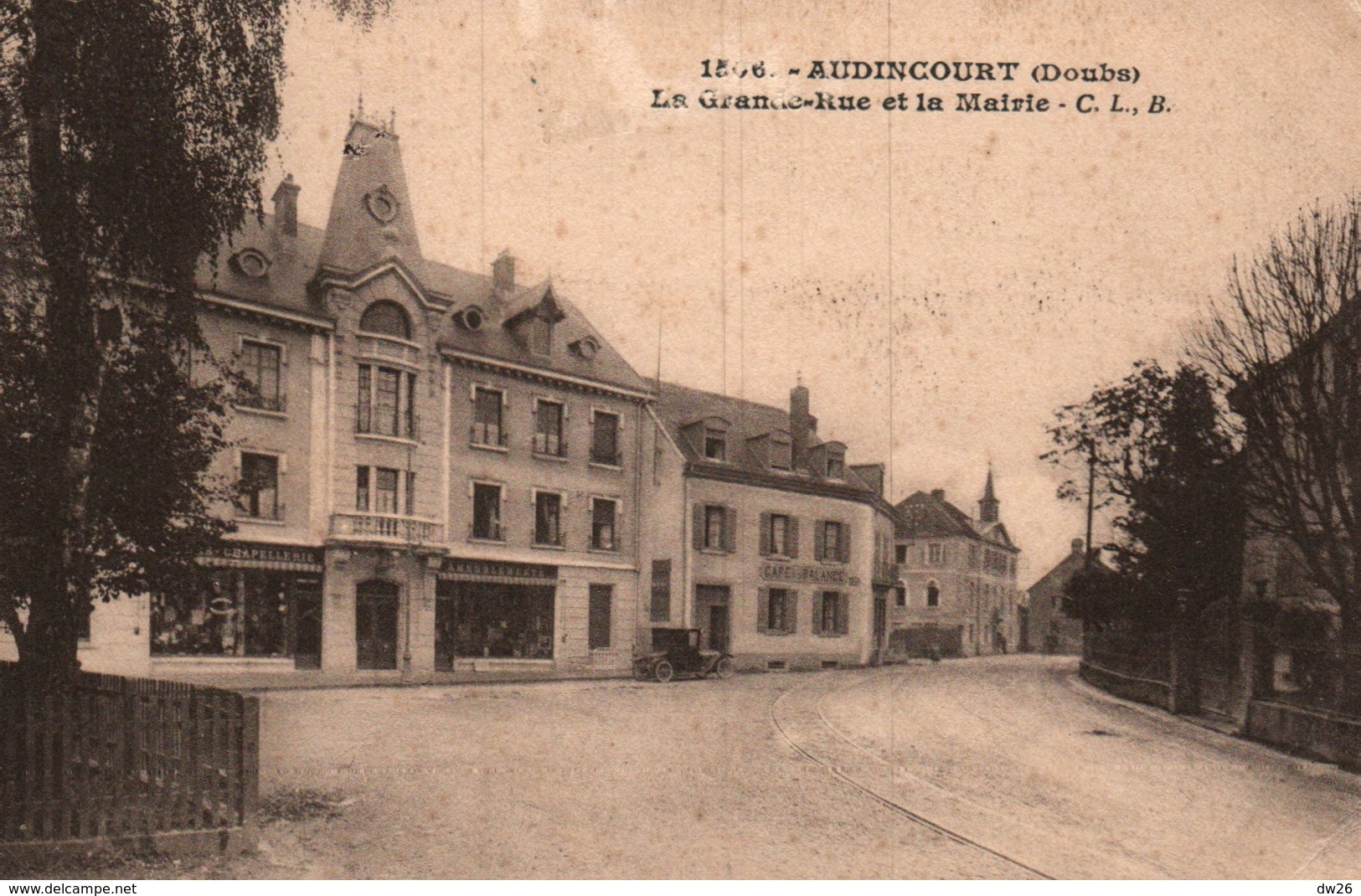 Audincourt (Doubs) La Grande Rue Et La Mairie - Edition Lardier, Carte C.L.D. N° 1506 - Otros & Sin Clasificación