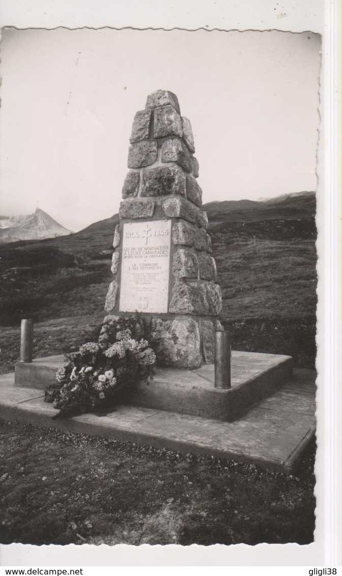 CPSM-73-Savoie- Monument- Les FFI De Montvalezan à Leurs Camarades Morts Pour La Libération- Souvenir Du Roc Noir- - Autres & Non Classés