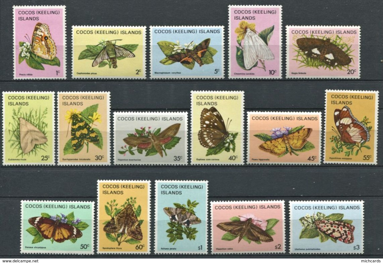 264 - COCOS 1982/83 - Yvert 86/89 Et 93/104 - Papillon - Neuf ** (MNH) Sans Trace De Charniere - Cocos (Keeling) Islands