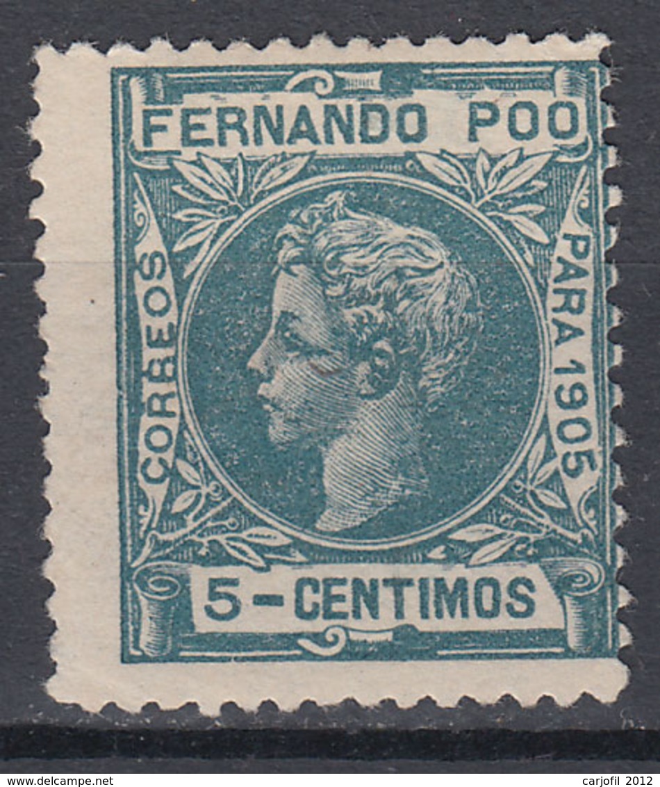 Fernando Poo Sueltos 1905 Edifil 140 * Mh - Fernando Po