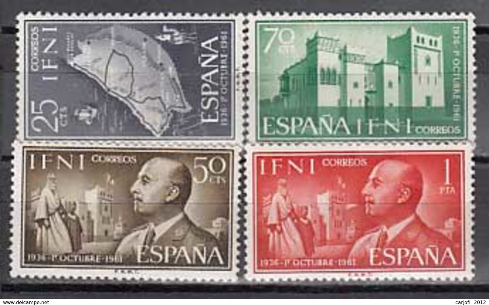 Ifni Correo 1961 Edifil 179/82 ** Mnh - Ifni