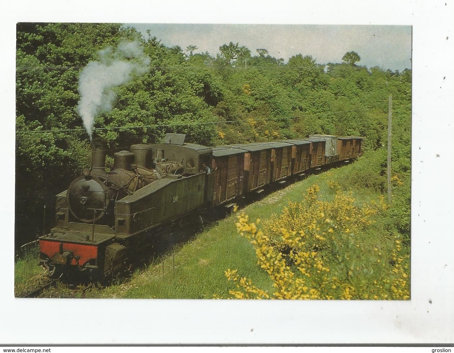 ENTRE LOUDEAC (22) ET LA BROHINIERE (35) 28 LOCOMOTIVE MALLET 030+030T COMPOUND N° 416 PIGUET TIRANT UN TRAIN DE MSES - Loudéac