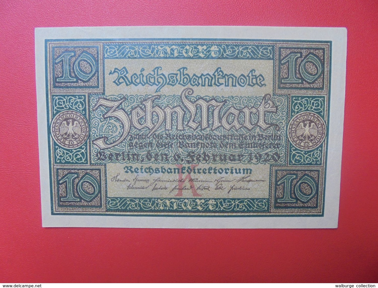 Reichsbanknote 10 MARK 1920 K CIRCULER (B.15) - 10 Mark