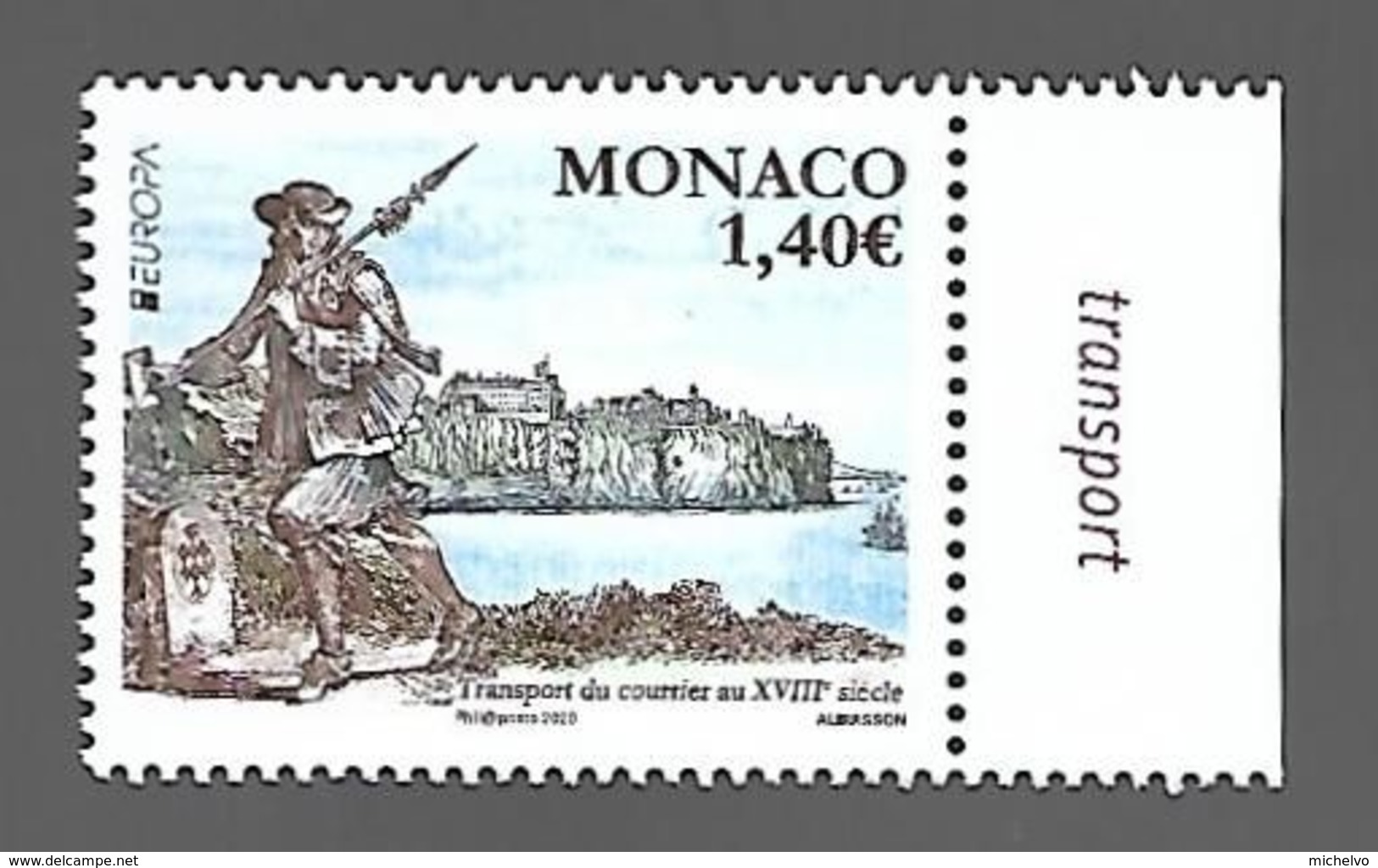 Monaco 2020 - Europa - Les Anciennes Routes Postales ** - Ongebruikt