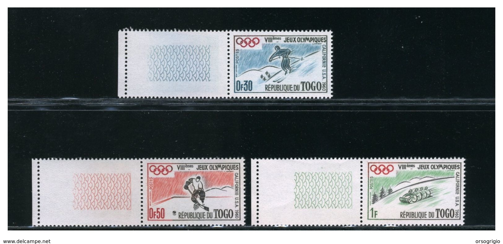 TOGOI  - Giochi Olimpici 1960  - SQUAW VALLEY - Invierno 1960: Squaw Valley