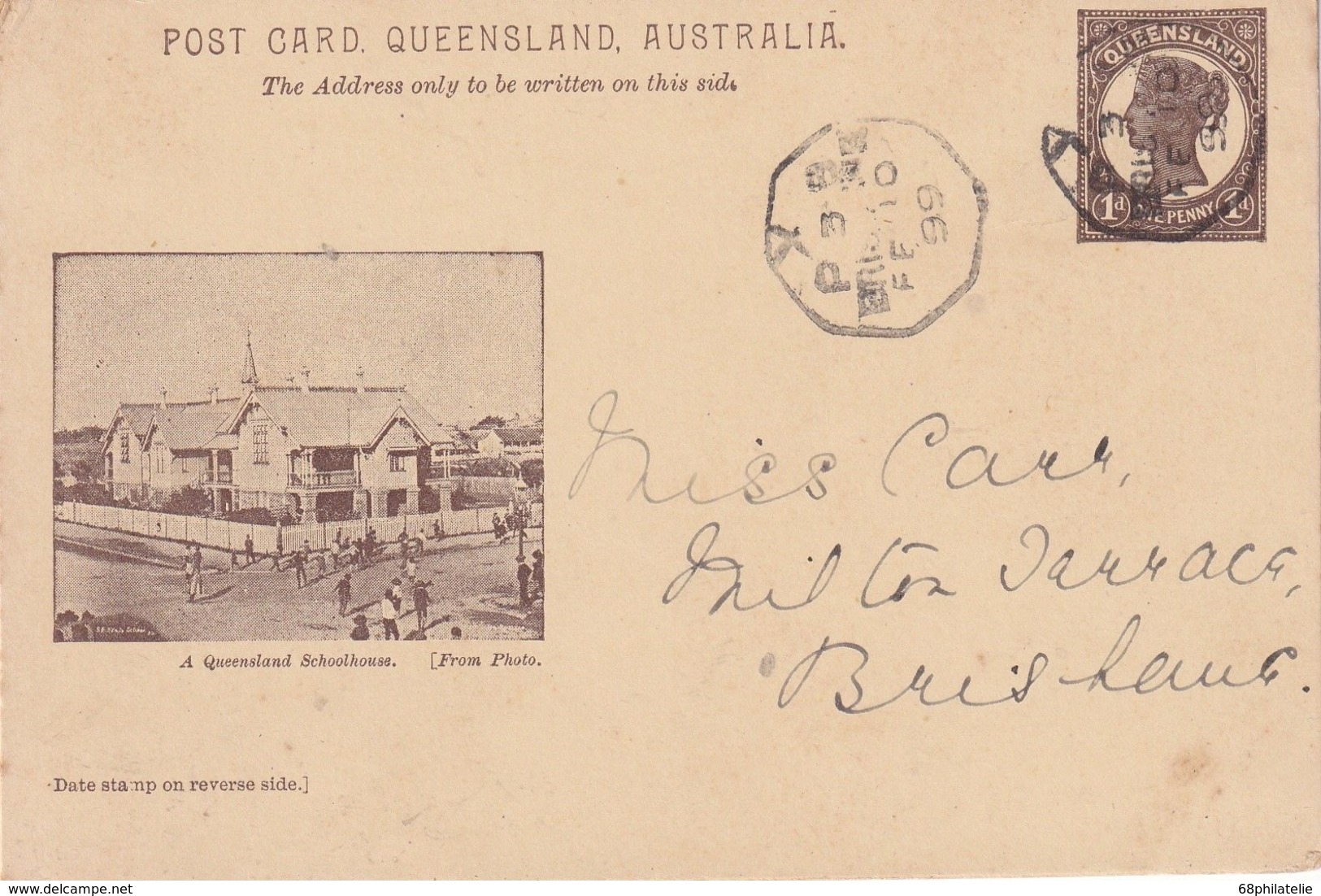 QUEENSLAND 1899   ENTIER POSTAL/GANZSACHE/POSTAL STATIONARY CARTE ILLUSTREE - Storia Postale