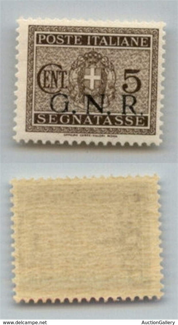 1944 - 5 Cent (47 Varietà - Segnatasse) Senza Punto Dopo R (traccia) - Gomma Integra - Non Catalogato - Cert. AG - Autres & Non Classés