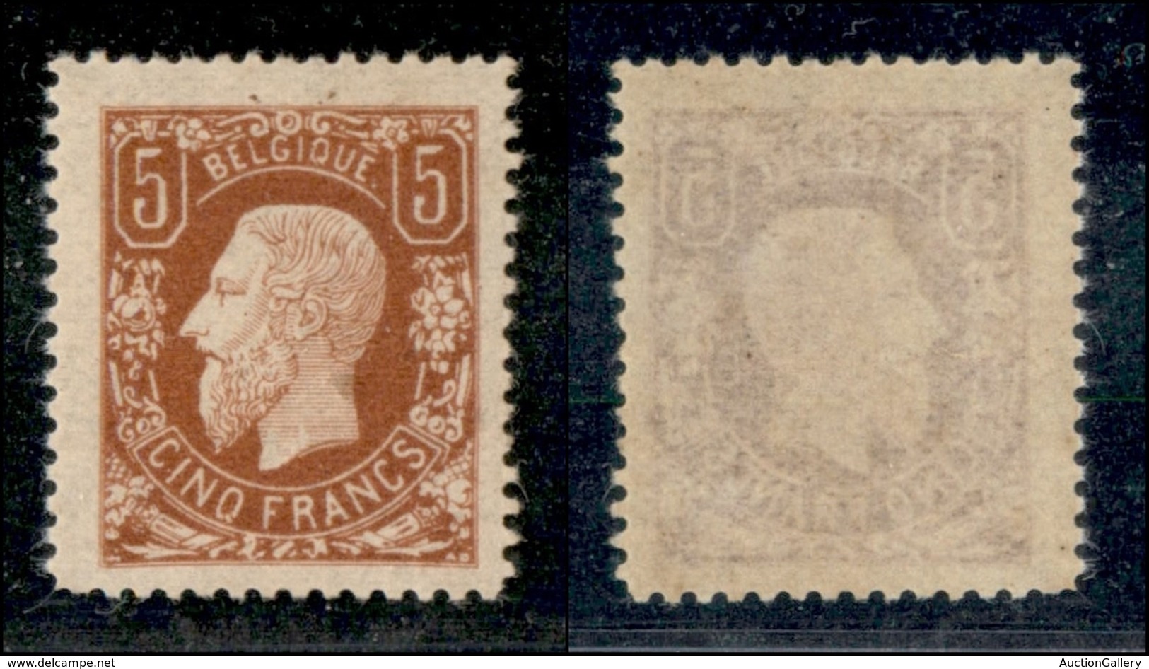 1869 - 5 Franchi (34A) - Gomma Integra - Ben Centrato - Autres & Non Classés