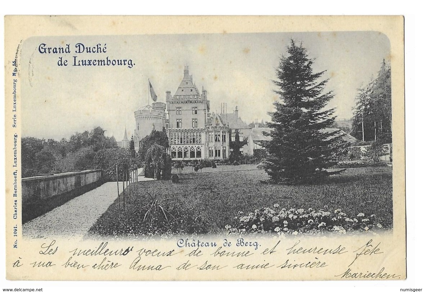 Château De Berg  ( Cp: Année 1898 ) 2 SCANS - Colmar – Berg