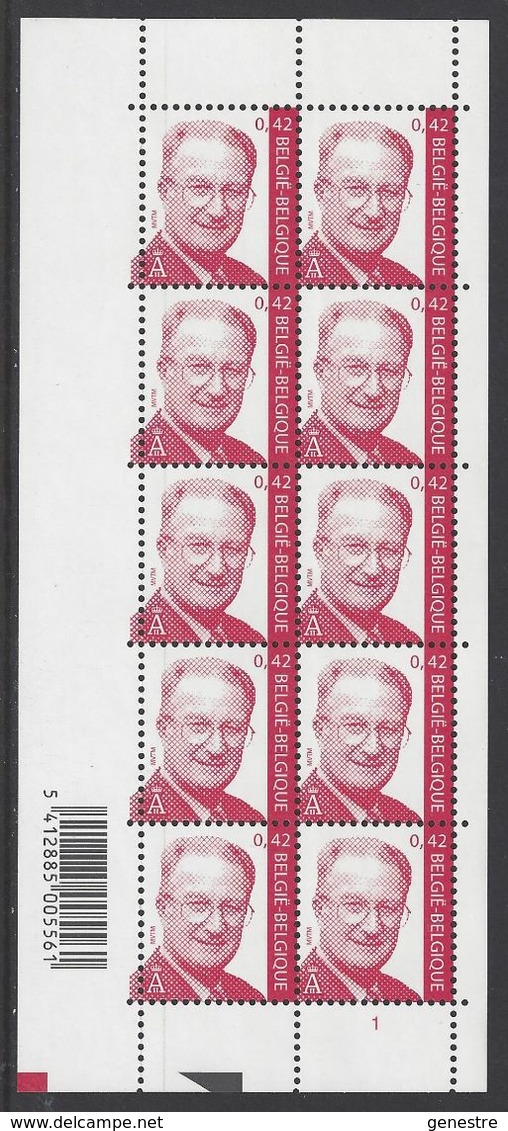 Belgique COB F3050 ** (MNH) - Planche 1 - 2001-2010