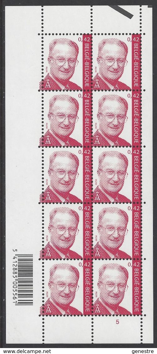 Belgique COB F3050 ** (MNH) - Planche 5 - 2001-2010