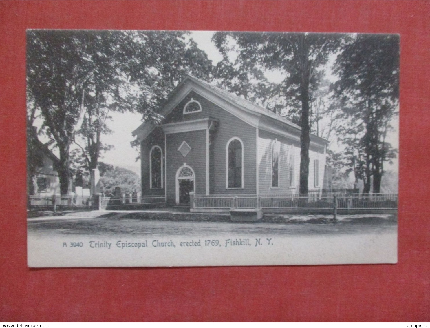 Rotograph  Trinity Episcopal Church Fishkill   New York     Ref 4193 - Catskills