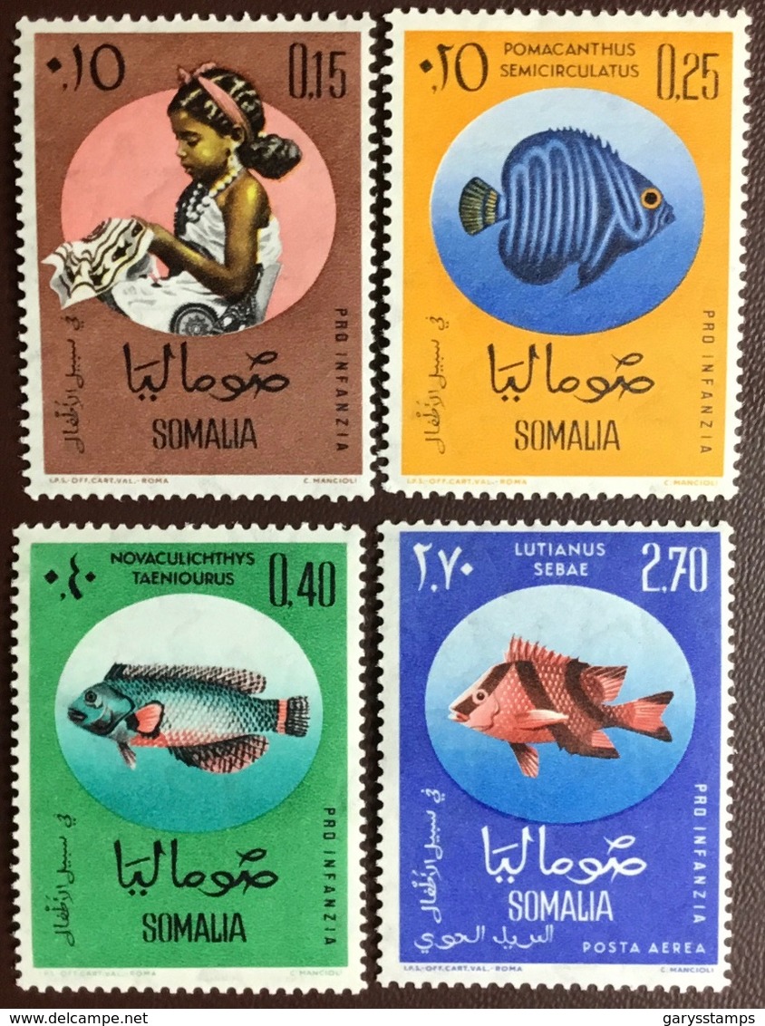 Somalia 1962 Child Welfare Fish MNH - Poissons
