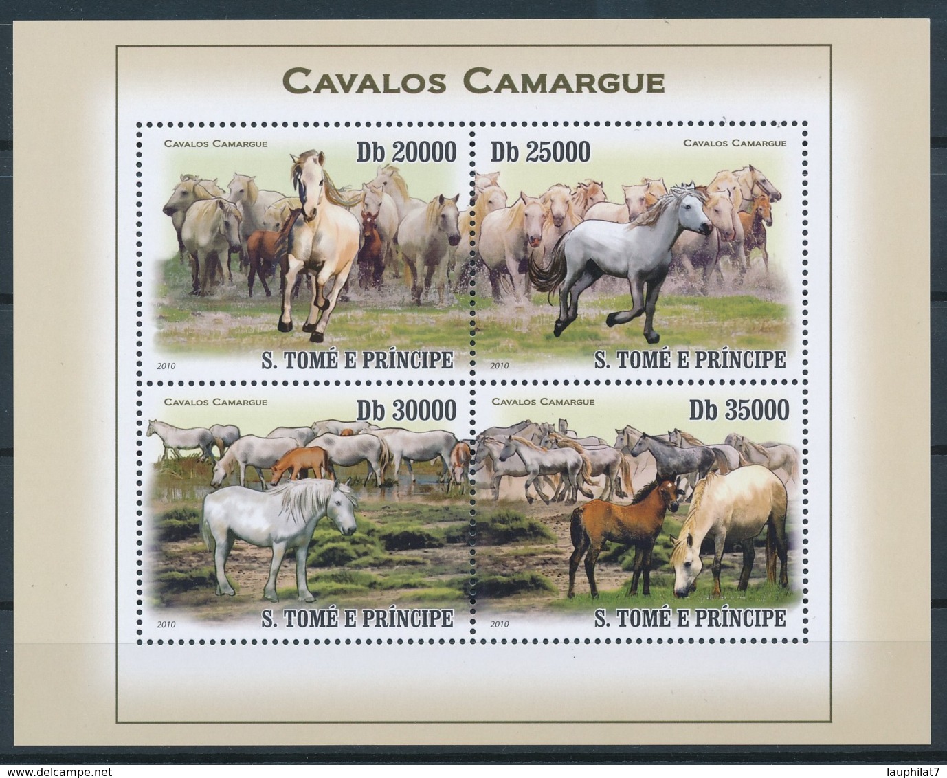 [401738]TB//**/Mnh-Sao Tomé-et-Principe 2009 - Chevaux - Horses