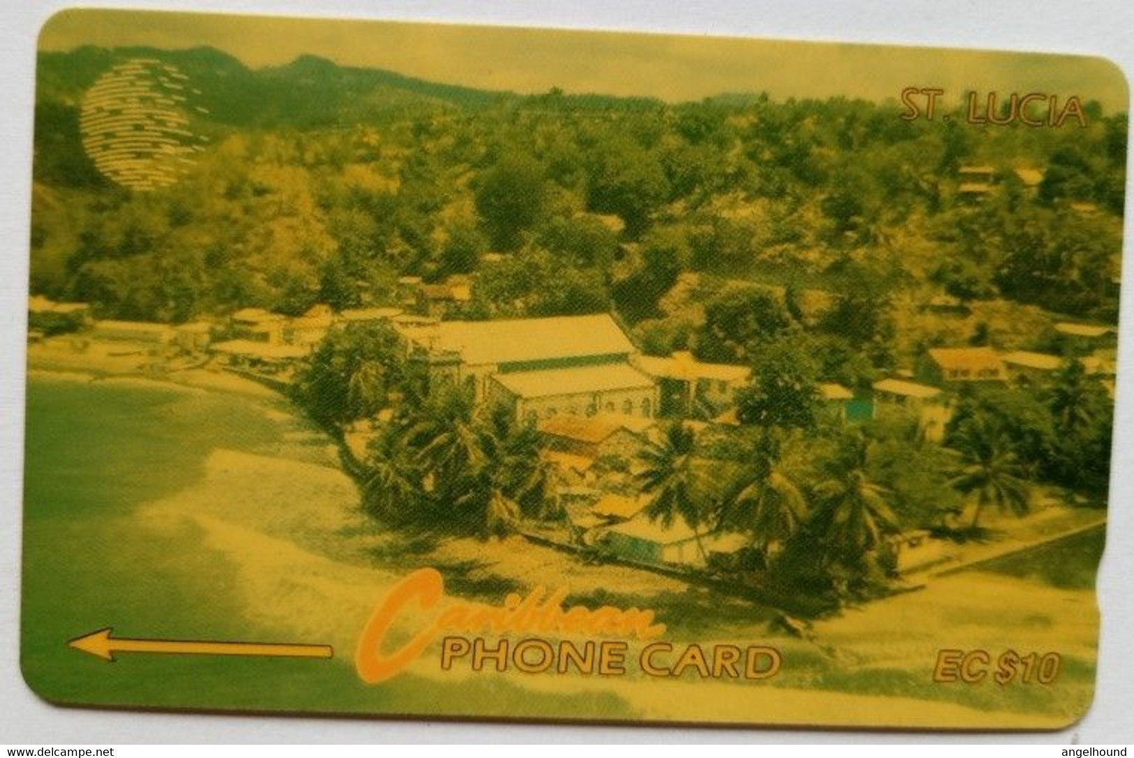 Saint Lucia Cable And Wireless 16CSLA EC$10 " Coastline - With Logo " - Sainte Lucie