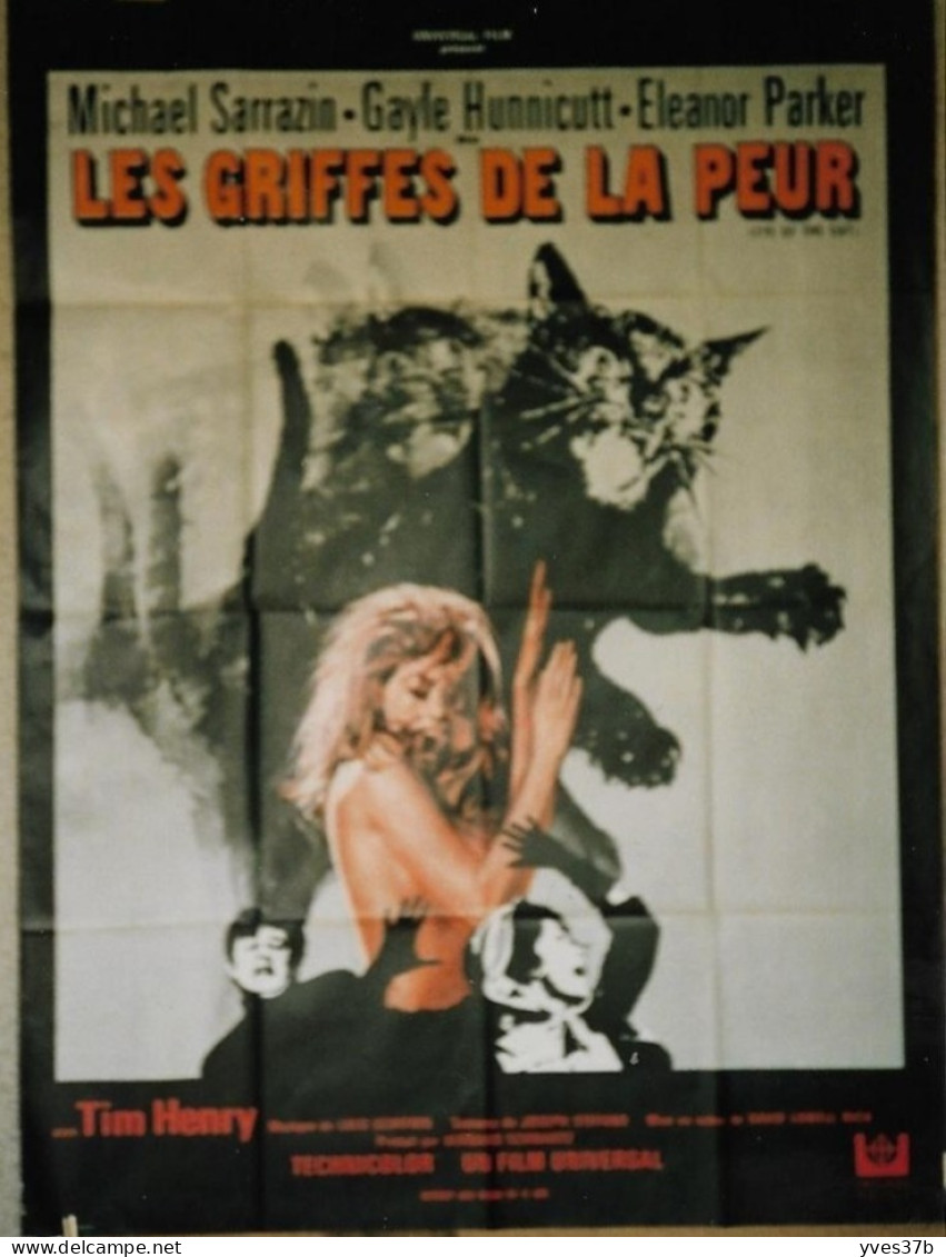 "Les Griffes De La Peur" G. Sarrazin, G. Hunnicutt ...1969 - 120x160 - TTB - Affiches & Posters