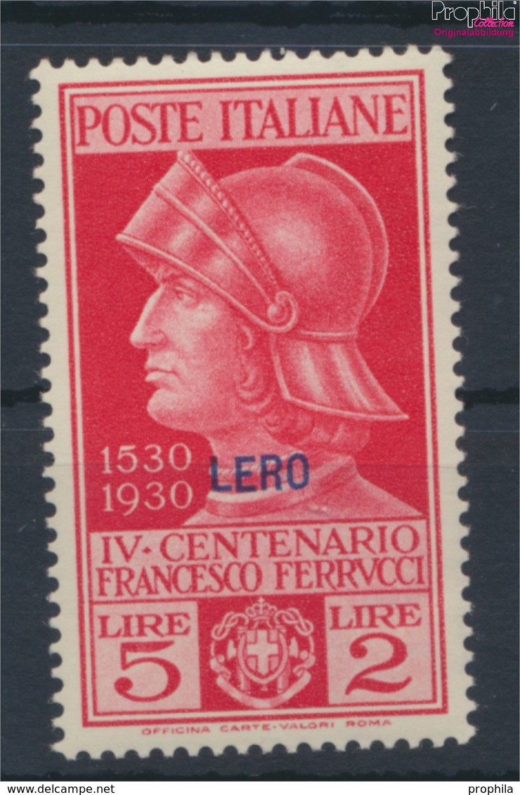Ägäische Inseln 30V Postfrisch 1930 Ferrucci Aufdruckausgabe Lero (9465484 - Ägäis (Lero)