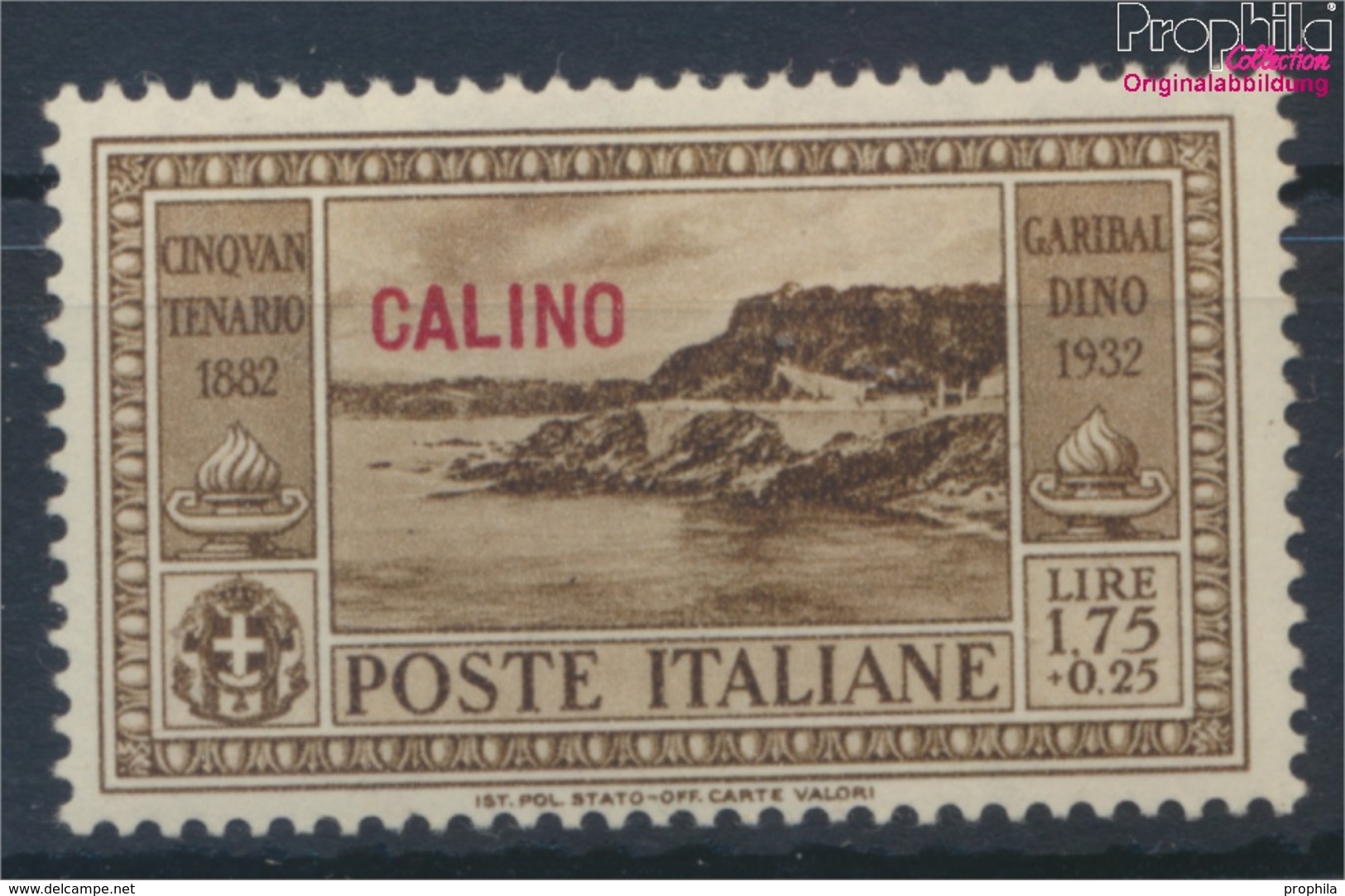 Ägäische Inseln 88I Mit Falz 1932 Garibaldi Aufdruckausgabe Calino (9465429 - Egée (Calino)