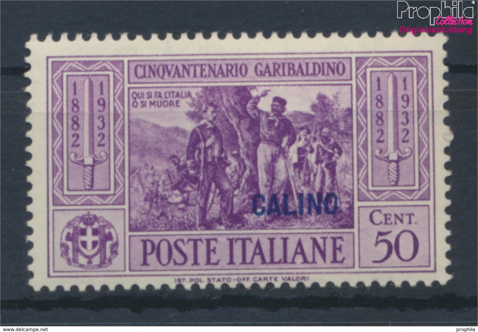 Ägäische Inseln 92I Mit Falz 1932 Garibaldi Aufdruckausgabe Calino (9465426 - Aegean (Calino)