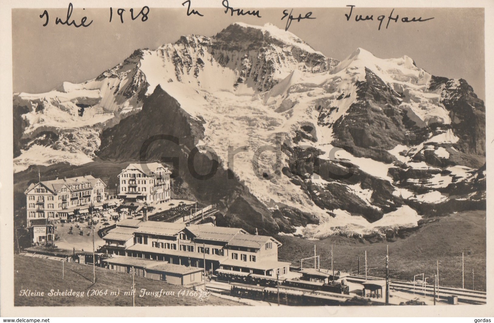 Switzerland - Kleine Scheidegg - Jungfrau - Railway Station - Train - Egg