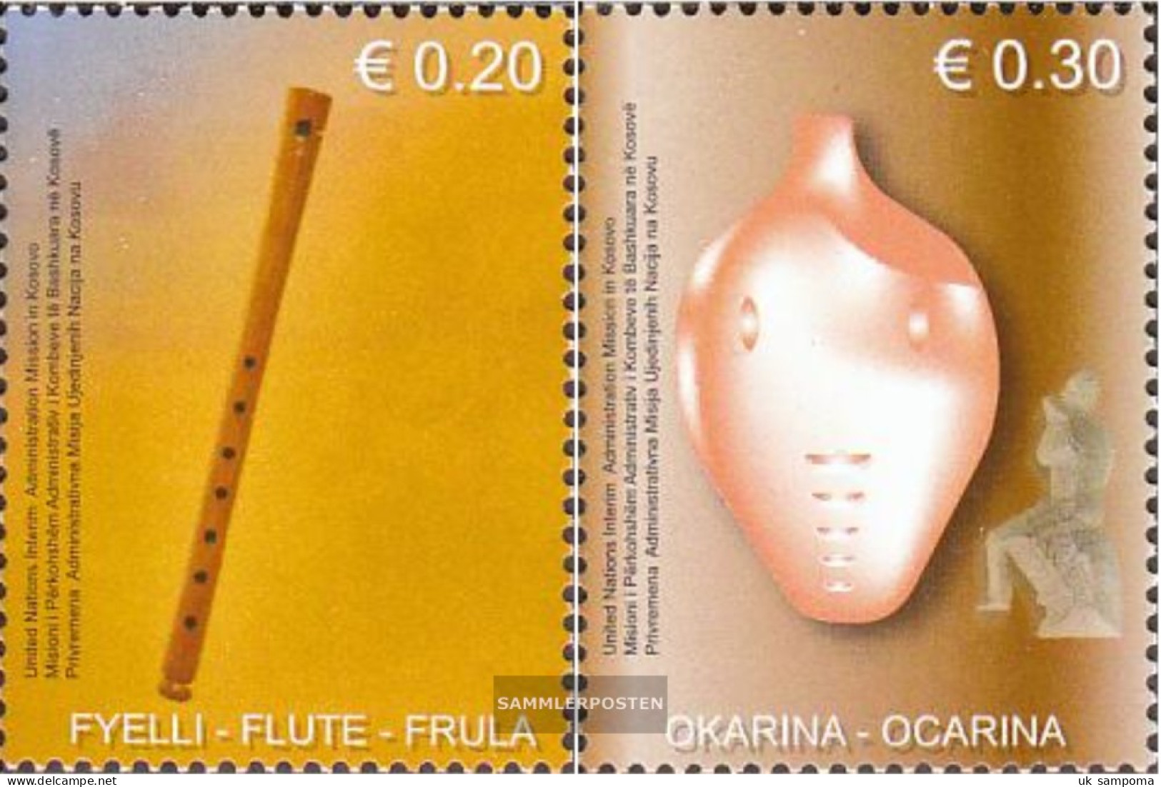 Kosovo 20-21 (complete Issue) Unmounted Mint / Never Hinged 2004 Holzblasinstrumente - Unused Stamps