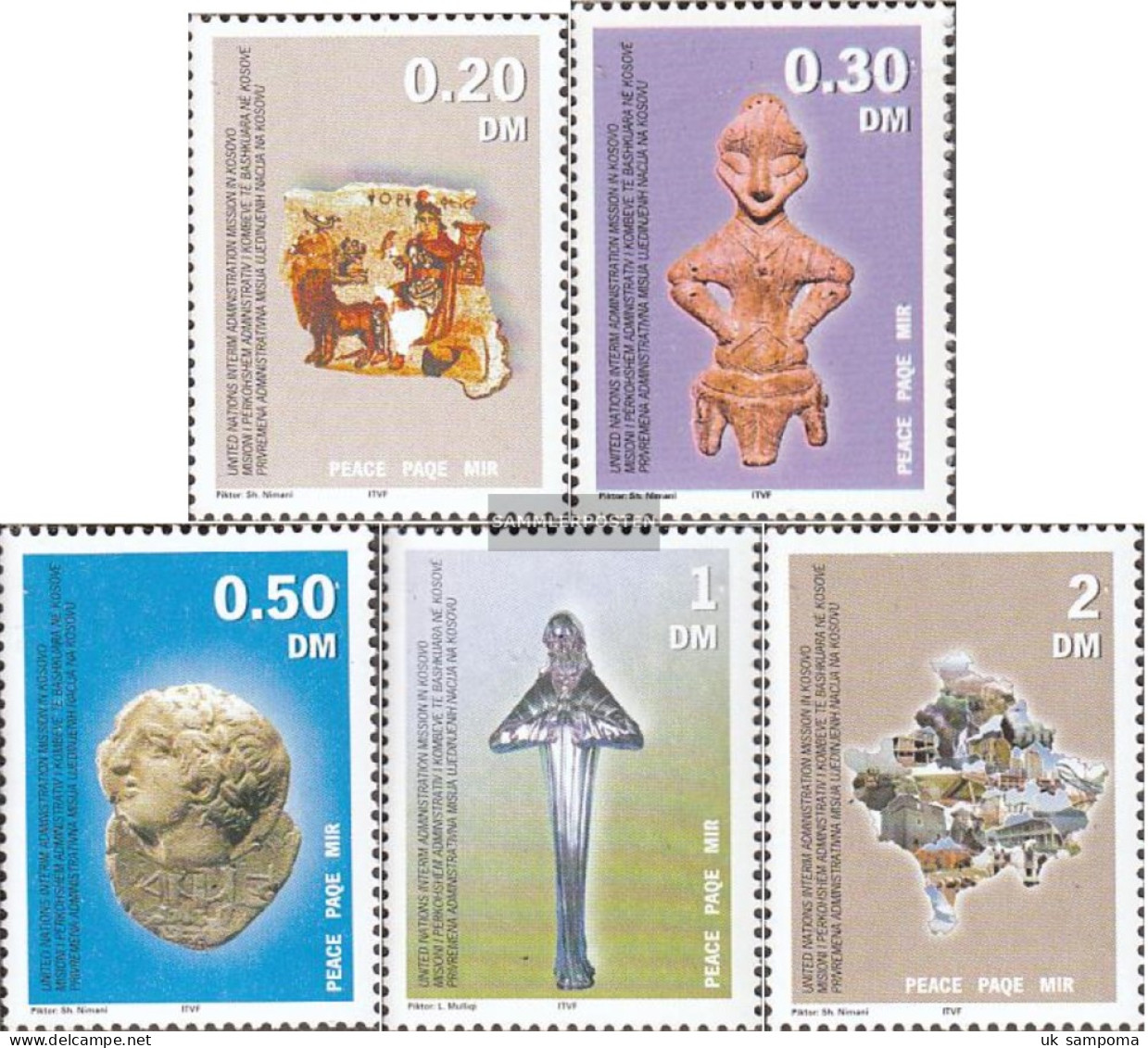 Kosovo 1-5 (complete Issue) Volume 2000 Completeett Unmounted Mint / Never Hinged 2000 Peace In Kosovo - Ongebruikt
