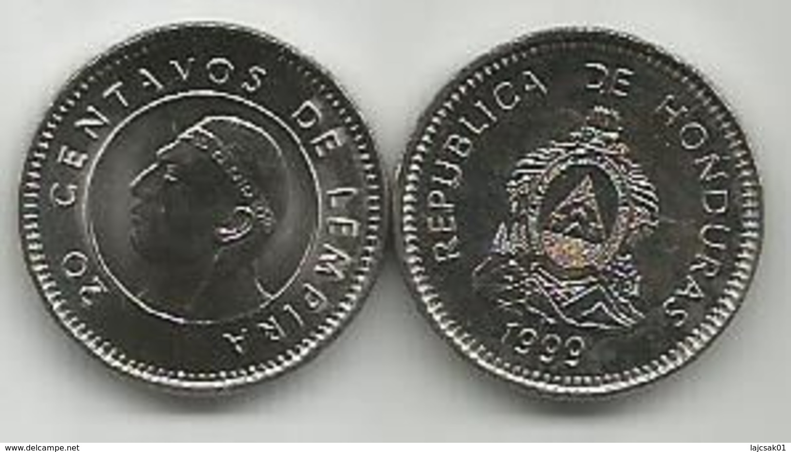 Honduras 20 Centavos 1999. High Grade - Honduras