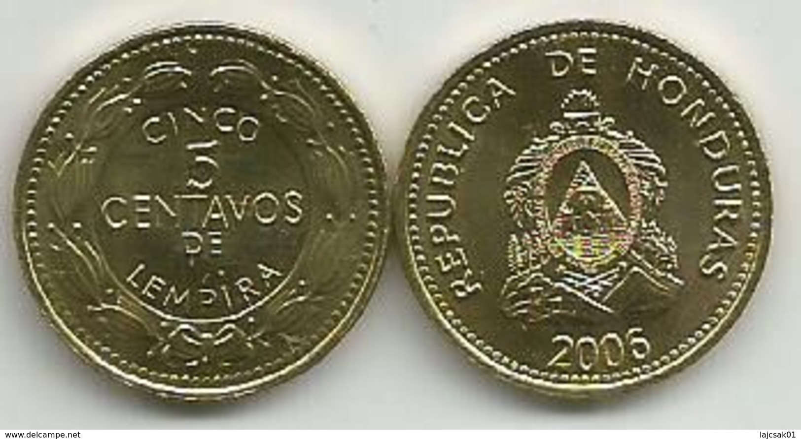 Honduras 5 Centavos 2006. High Grade - Honduras