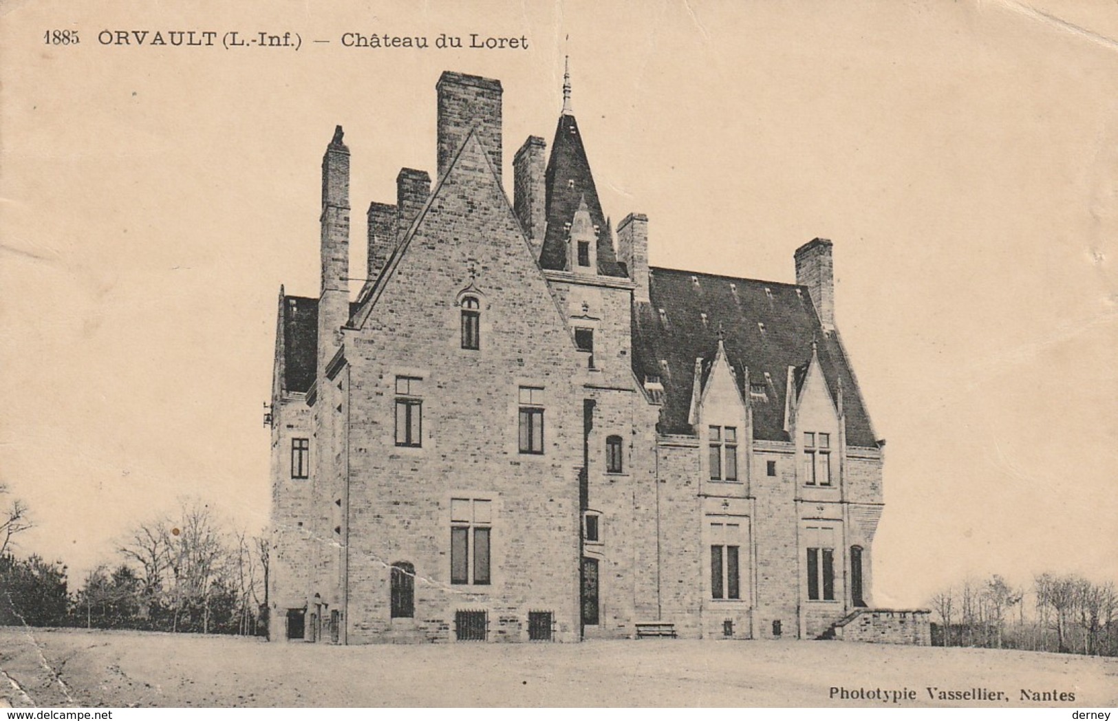 44 - ORVAULT - CHATEAU DU LORET - PHOTOTYPIE VASSELLIER - Orvault