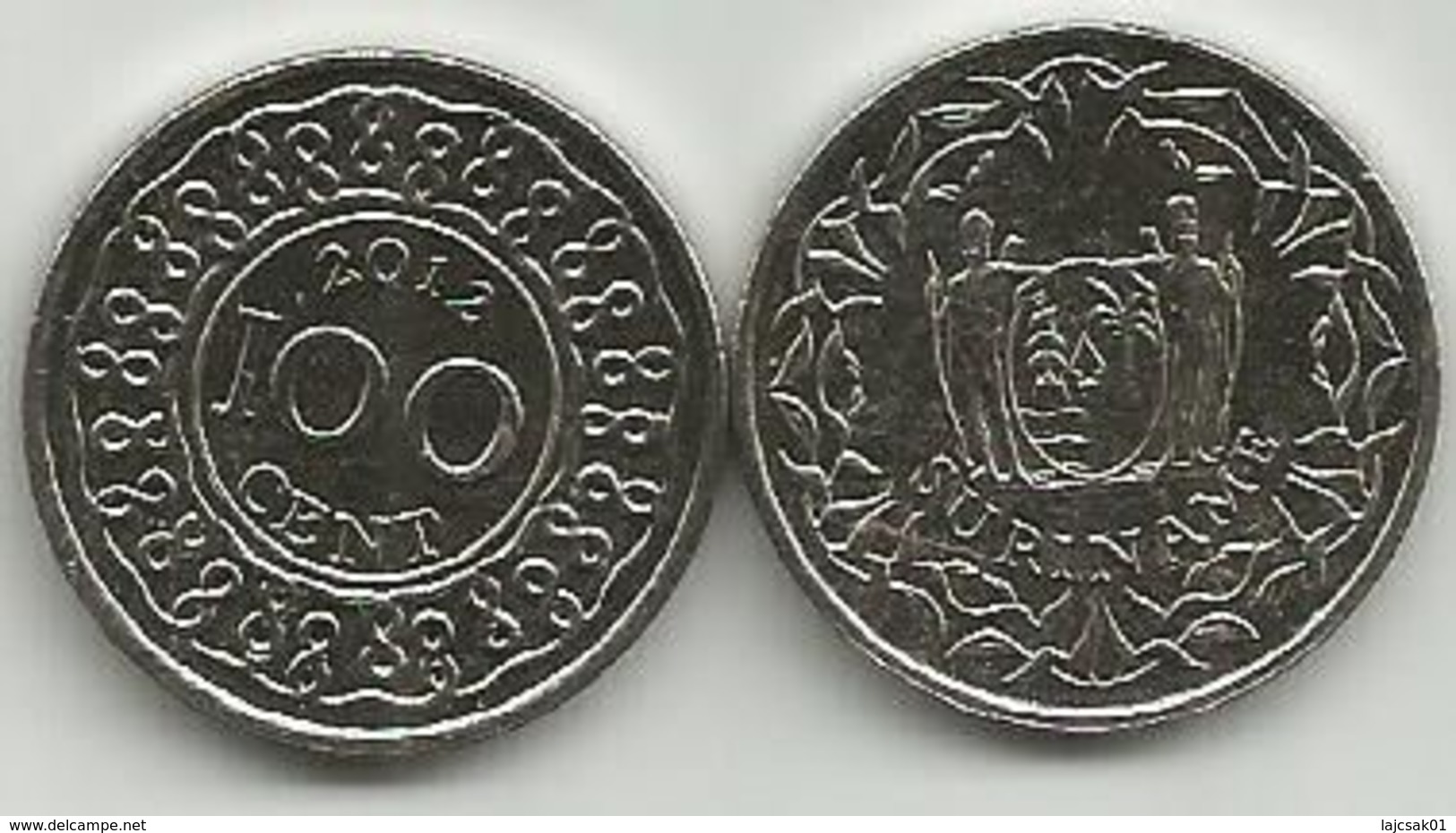 Surinam Suriname 100 Cent 2012. High Grade - Surinam 1975 - ...