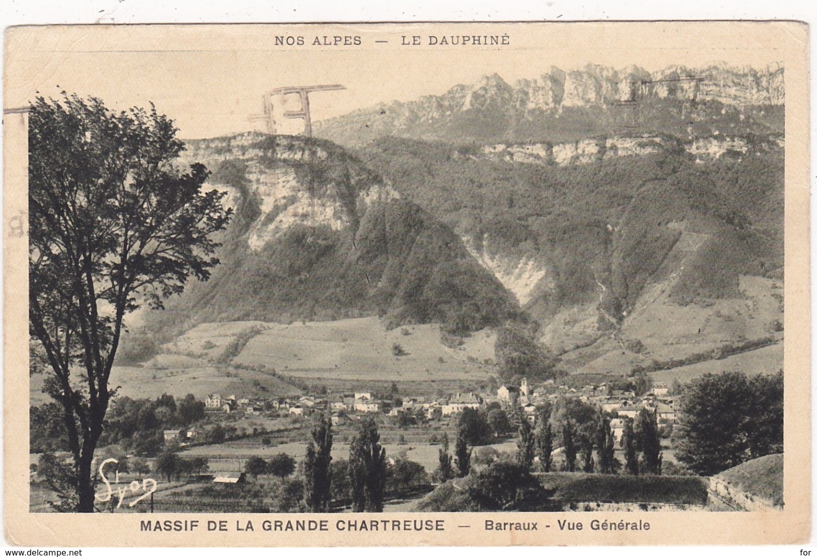 Isère : BARRAUX : Vue Générale - Barraux