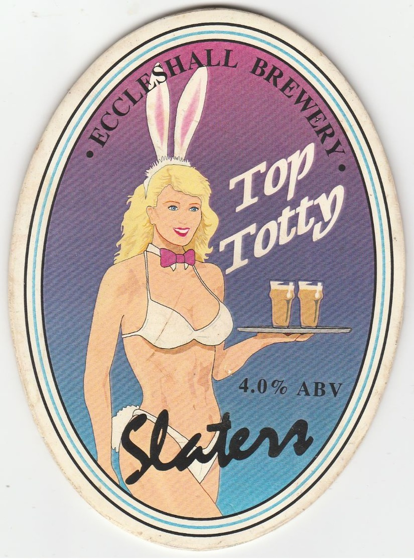 SLATERS ALES   (STAFFORD, ENGLAND) - TOP TOTTY - PUMP CLIP FRONT - Signs