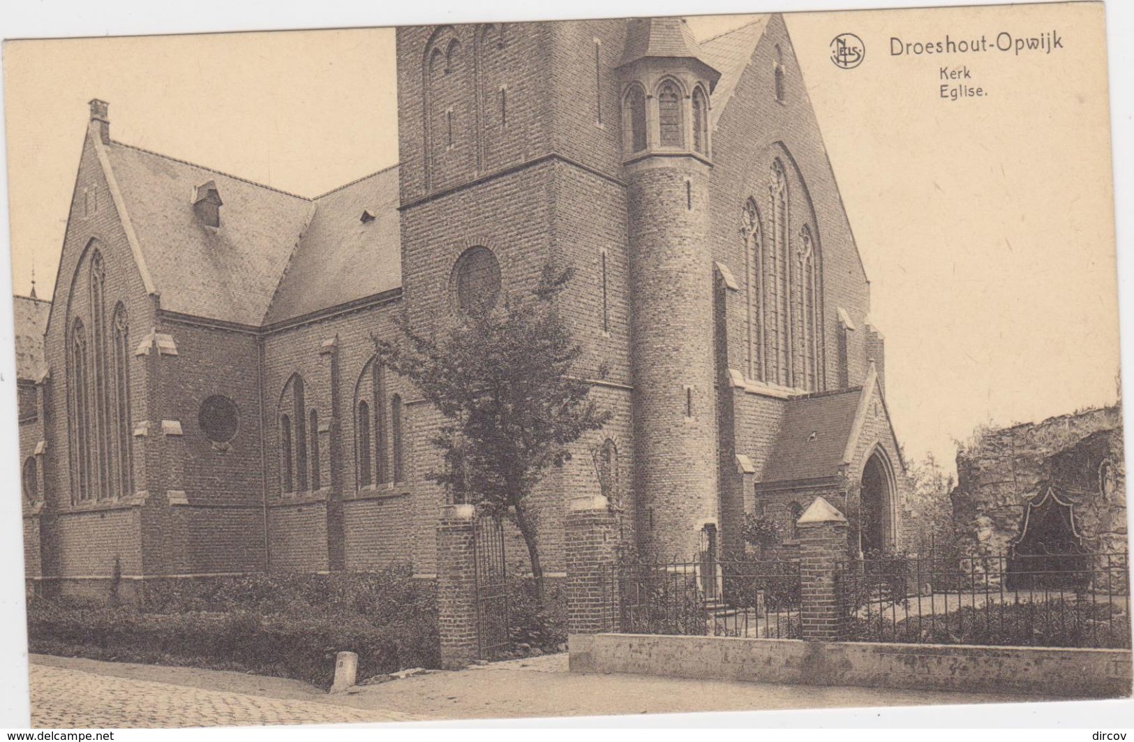 Opwijk - Droeshout - De Kerk (niet Gelopen Kaart) - Opwijk