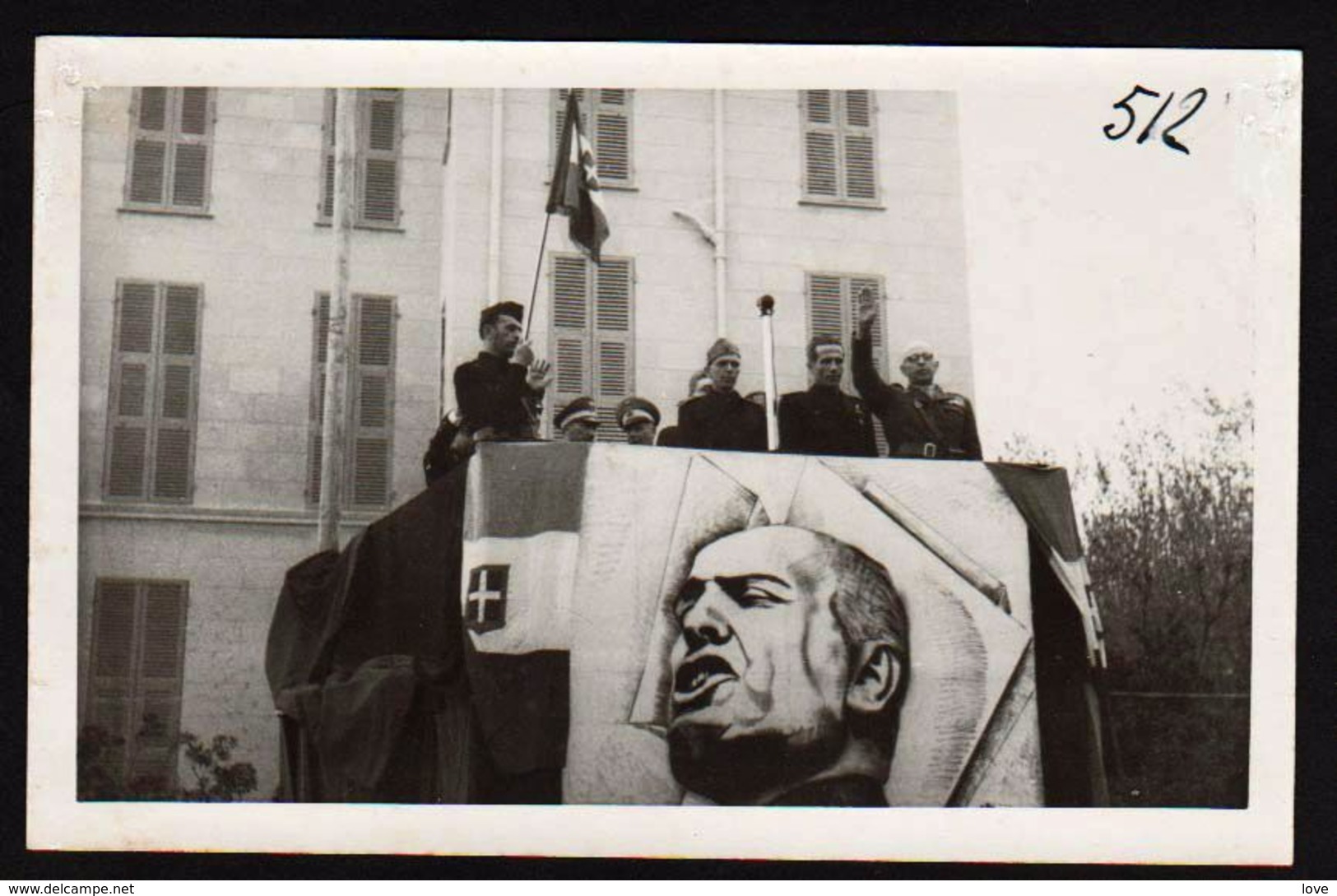 MENTON/MENTONE: Occupation Italienne 1940/43. Lot Unique De 4 Cartes Photos Neuves. RRR. TTB - Menton