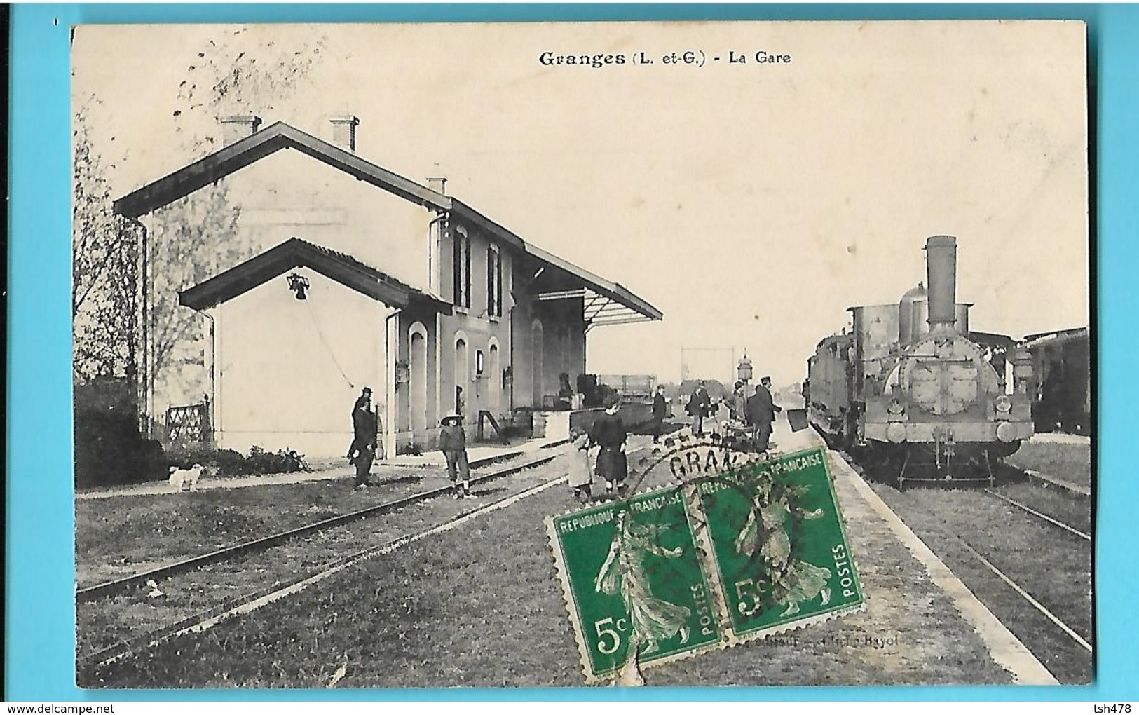 47-----GRANGES---la Gare--( Train Peu Courante )--voir 2 Scans - Other & Unclassified