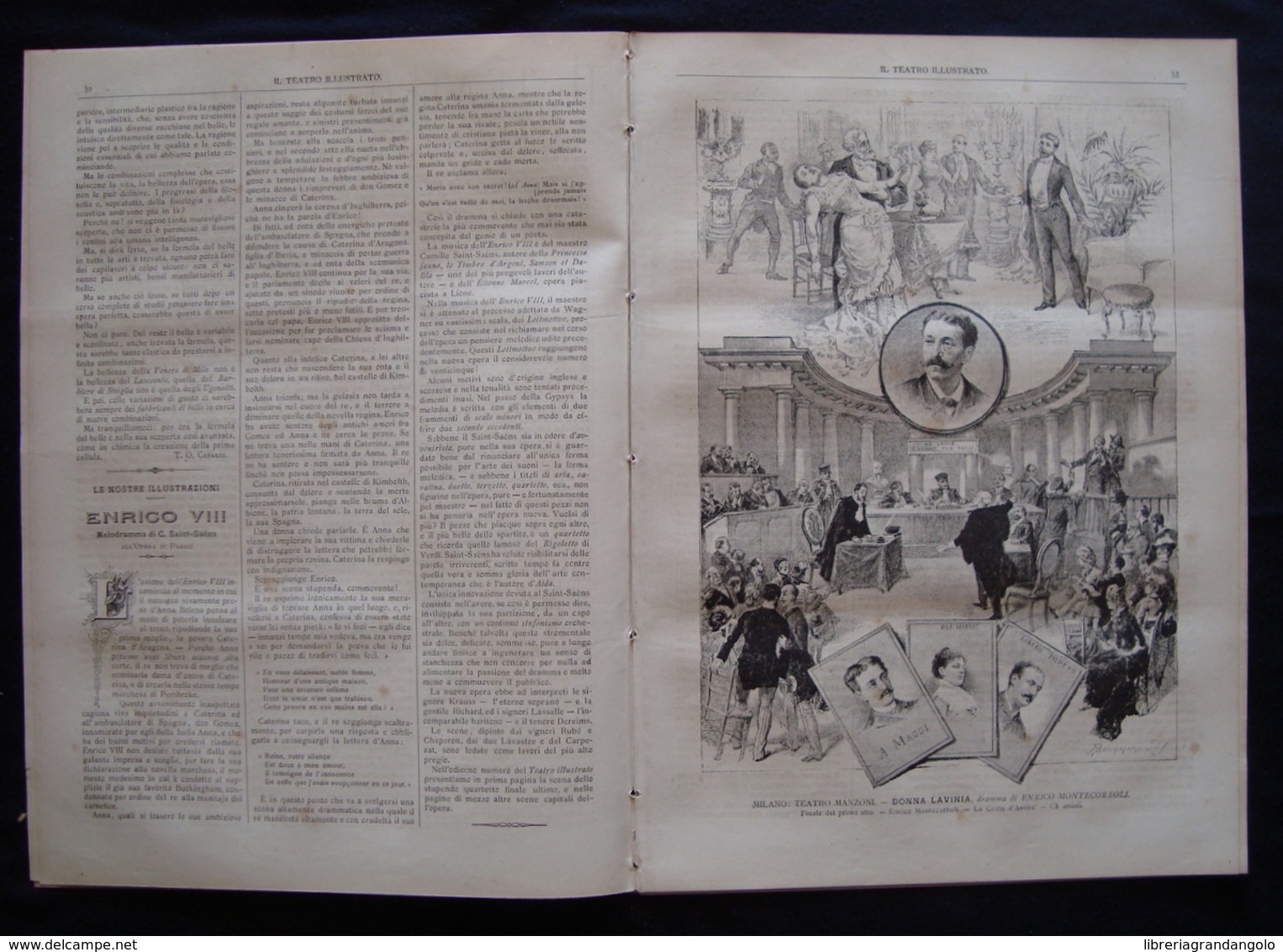 Il Teatro Illustrato 1883 Anno III Numero 28 Saint Seans Enrico VIII - Non Classificati